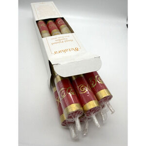 New Petalura Hand Painted Candles (6) from South Africa Christmas Colors